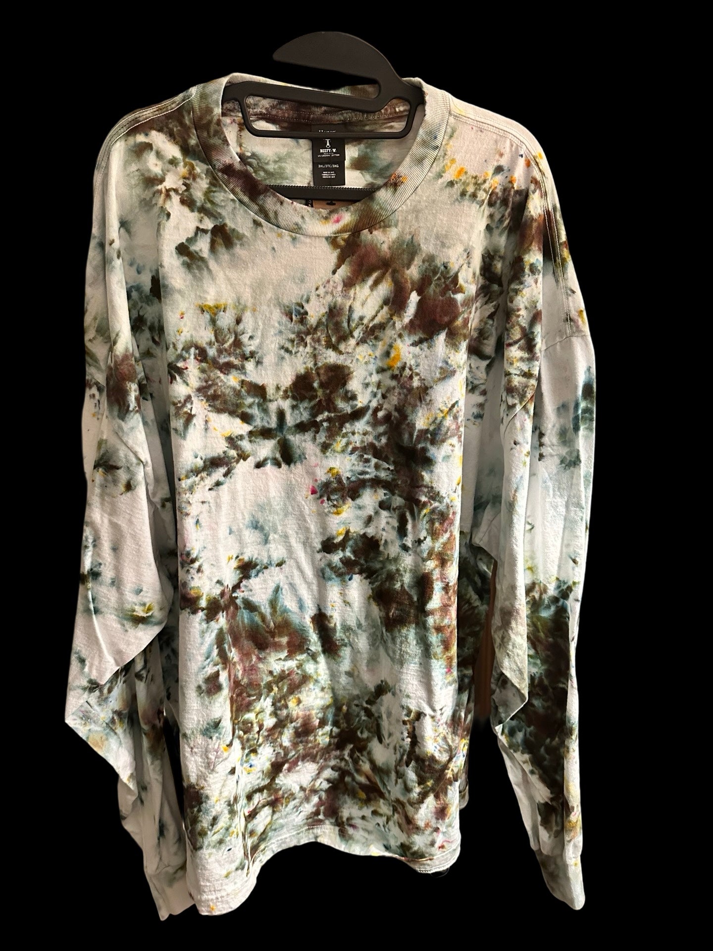 3XL L/S Ice Dye Tee
