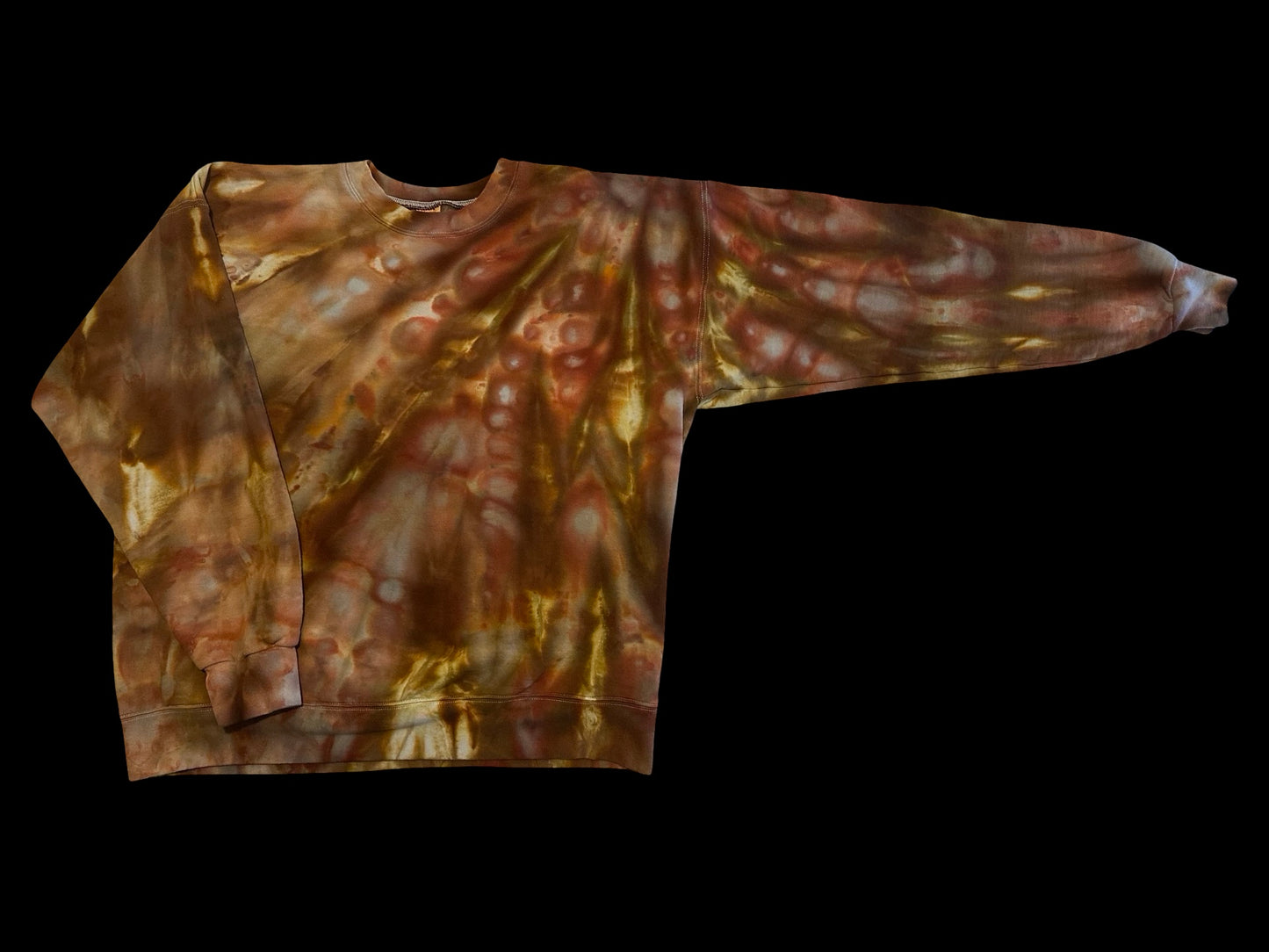 Lg Heavyweight Ice Dye Crewneck Sweatshirt