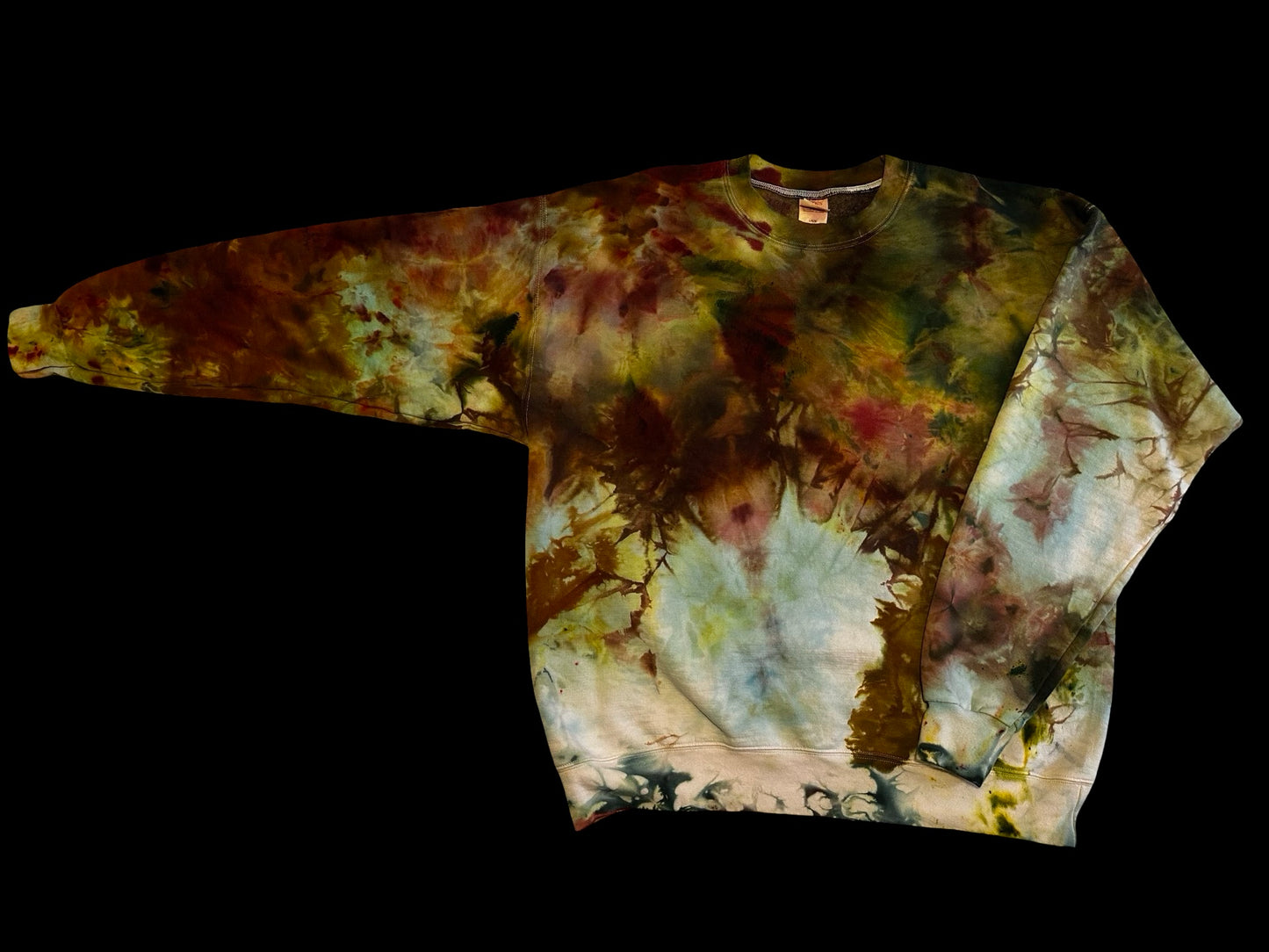 L Heavyweight Ice Dye Crewneck Sweatshirt