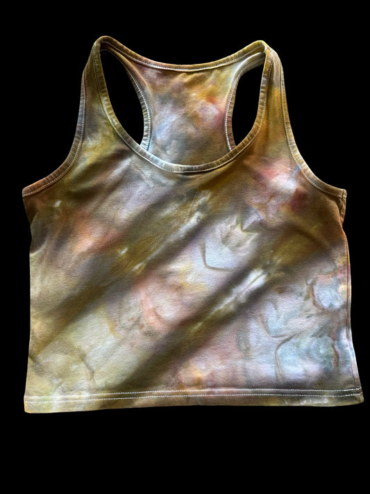 LARGE Ice Dye Racerback Bralette / Crop Top