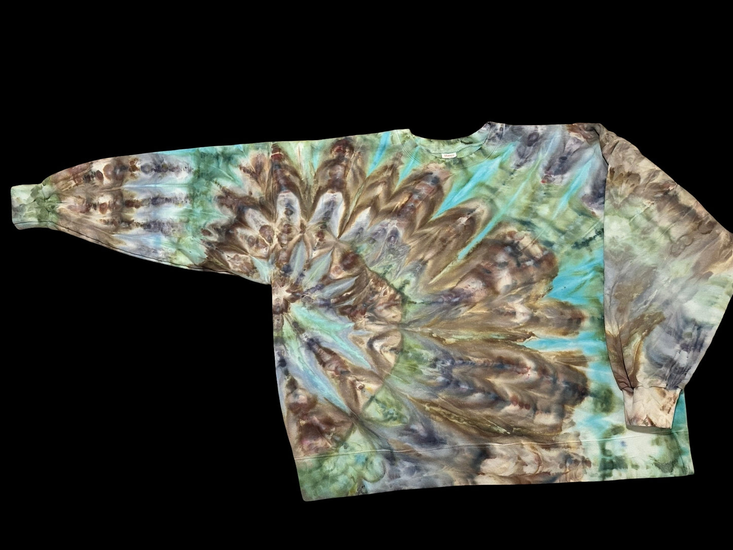 Custom Ice Dye Crewneck Sweatshirt