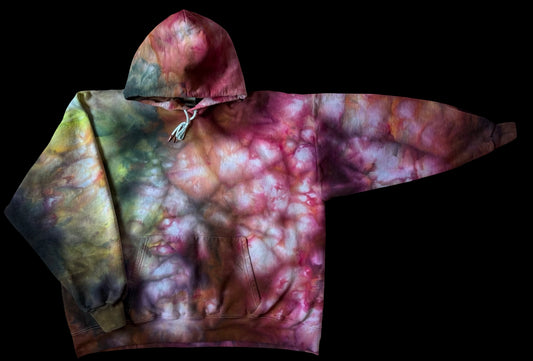 2Xl Plush Ice Dye Hoodie