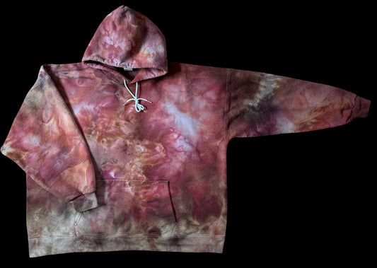 3Xl Plush Ice Dye Hoodie