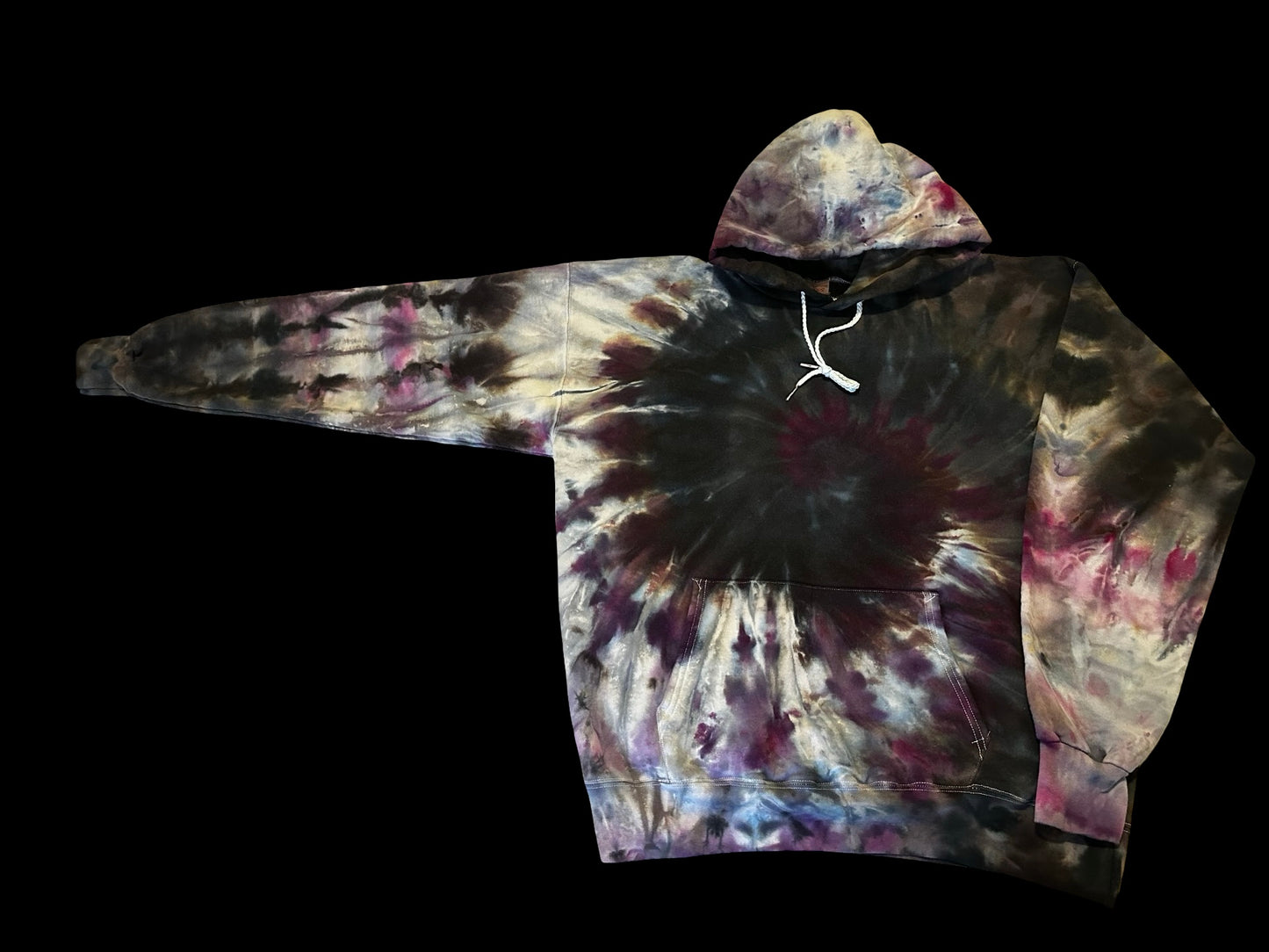 Med Ice Dye Heavyweight Hoodie